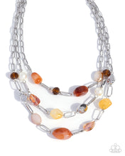 Load image into Gallery viewer, Tangible Tiers Orange Necklace