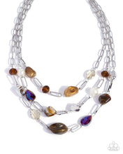 Load image into Gallery viewer, Tangible Tiers Brown Necklace