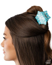 Load image into Gallery viewer, Snowflake Sparkle Blue Hair Claw