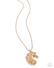 Load image into Gallery viewer, Stallion Swing Gold Necklace