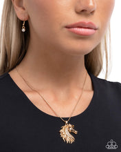 Load image into Gallery viewer, Stallion Swing Gold Necklace