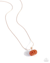 Load image into Gallery viewer, Pumpkin Panache Orange Necklace