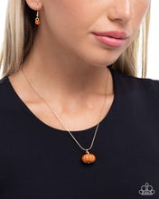 Load image into Gallery viewer, Pumpkin Panache Orange Necklace