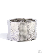 Load image into Gallery viewer, Textured Title White Bracelet