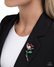 Load image into Gallery viewer, Blooming Busybody Red Brooch