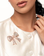 Load image into Gallery viewer, Bow Bravado Rose Gold Brooch
