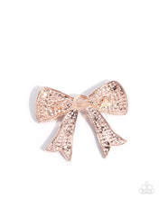 Load image into Gallery viewer, Bow Bravado Rose Gold Brooch