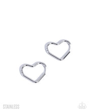 Load image into Gallery viewer, Smitten Sass Silver Hinged Hoop Earrings