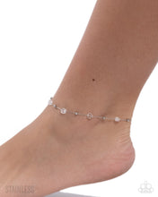 Load image into Gallery viewer, Defaced Dedication White Anklet