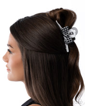 Load image into Gallery viewer, Houndstooth Hallmark White Hair Claw