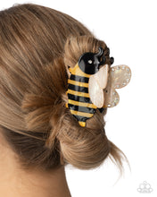 Load image into Gallery viewer, Bee Backdrop Yellow Hair Claw