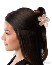 Load image into Gallery viewer, Dueling Flowers Yellow Hair Claw