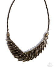 Load image into Gallery viewer, Curtain Certainty Brass Necklace