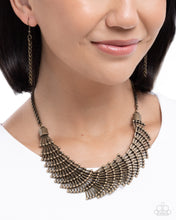 Load image into Gallery viewer, Curtain Certainty Brass Necklace