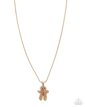 Load image into Gallery viewer, Gingerbread Glam Gold Necklace