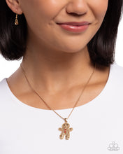 Load image into Gallery viewer, Gingerbread Glam Gold Necklace