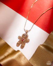 Load image into Gallery viewer, Gingerbread Glam Gold Necklace