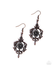 Load image into Gallery viewer, Antique Abloom Copper Earrings