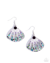 Load image into Gallery viewer, Sophisticated Seashell Purple Earrings