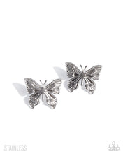 Load image into Gallery viewer, Soaring Sensation Silver Post Earrings