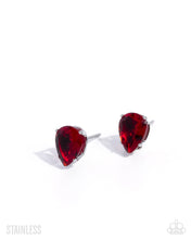 Load image into Gallery viewer, Teardrop Transit Red Post Earrings