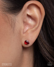 Load image into Gallery viewer, Teardrop Transit Red Post Earrings