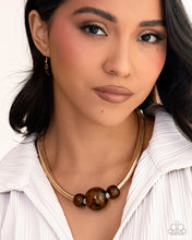 Load image into Gallery viewer, Sleek Shift Brown Necklace