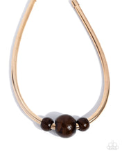 Load image into Gallery viewer, Sleek Shift Brown Necklace