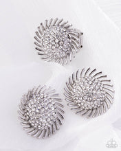 Load image into Gallery viewer, Strategic Shimmer White Post Earrings