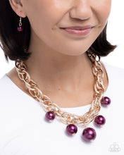 Load image into Gallery viewer, Ornamental Obsession Purple Necklace