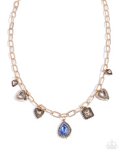 Load image into Gallery viewer, Flirtatious Framing Blue Necklace