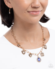 Load image into Gallery viewer, Flirtatious Framing Blue Necklace