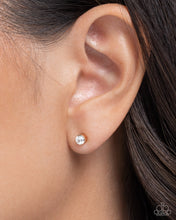 Load image into Gallery viewer, Silent Shimmer Gold Post Earrings