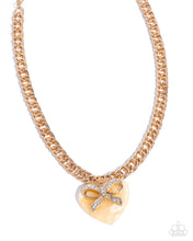 Load image into Gallery viewer, Coquette Cameo Yellow Necklace