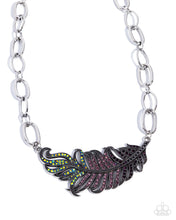 Load image into Gallery viewer, Popping Peacock Purple Necklace