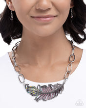 Load image into Gallery viewer, Popping Peacock Purple Necklace