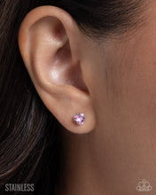 Load image into Gallery viewer, Simple Sweetheart Pink Post Earrings