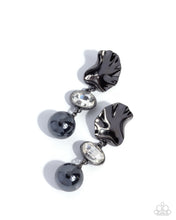 Load image into Gallery viewer, Abstract Abracadabra Black Earrings
