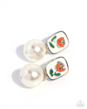 Load image into Gallery viewer, Malibu Modesty Orange Post Earrings