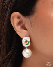 Load image into Gallery viewer, Malibu Modesty Orange Post Earrings