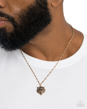 Load image into Gallery viewer, Tiger Timeline Men’s Gold Necklace