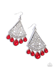 Load image into Gallery viewer, Woven Weekend Red Earrings