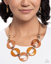 Load image into Gallery viewer, Endearing Elegance Orange Necklace