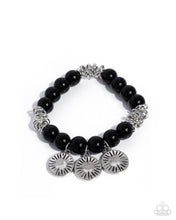 Load image into Gallery viewer, Daring Discs Black Bracelet