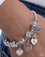 Load image into Gallery viewer, Cascading Cupid Pink Bracelet