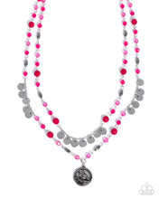 Load image into Gallery viewer, Singular Sparrow Pink Necklace