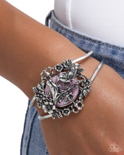 Load image into Gallery viewer, Springtime Sparrow Pink Hinged Bracelet