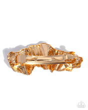 Load image into Gallery viewer, Serrated Sheen Gold Barrette