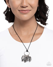 Load image into Gallery viewer, Loaded with Leaves Black Necklace