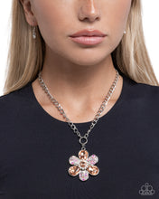 Load image into Gallery viewer, Vacation Flowers Orange Necklace